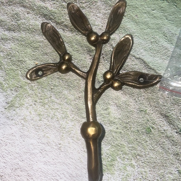Anthropologie Brass Mistletoe Hook - Picture 1 of 1